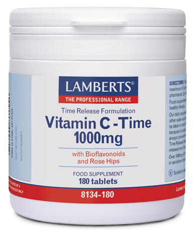 Vitamin C 1000 mg Sustained Release 180 Tablets
