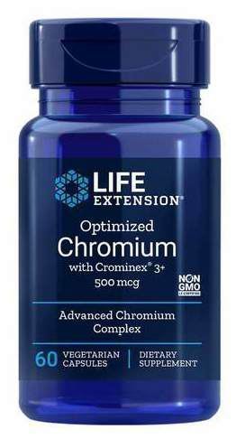 Optimized Chromium with Crominex 3+ 500 mcg 60 Vegetable Capsules