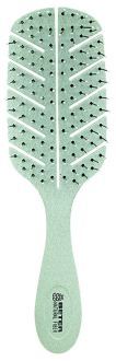 Detangling Brush Natural Fiber Green