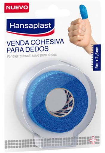 Blue Finger Cohesive Bandage