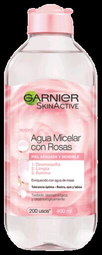 Skin Active Micellar Water with Rose Water 400 ml