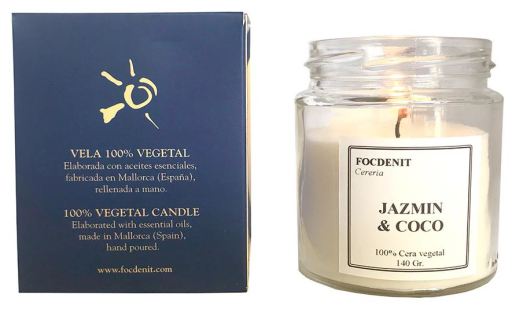 Scented Candle with Jazmin &amp; Coconut Fragrance