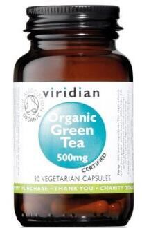 Organic Green Tea 500 mg 30 Vegetable Capsules