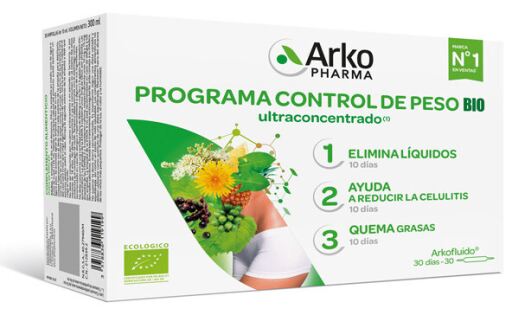 Arkofluido Weight Control Program Bio 30 Ampoules x 10 ml